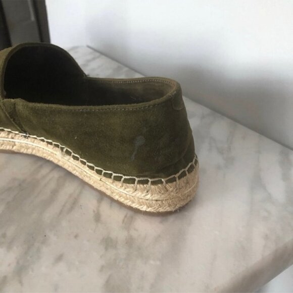 Aldo Olive Cowee Suede Espadrilles Size 8 - Picture 6 of 10